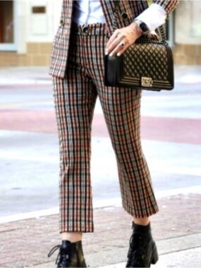 CAbi 4131 Jazzy Plaid Kick Flare Pants